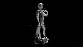 vj video background David-Statue-Holographic-VJ-Loop-LIMEART_003