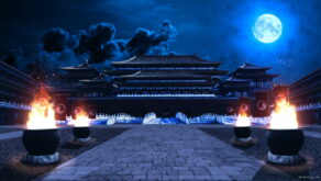 vj video background Traditional-Chinese-temple-buildingin-a-night_1920x1080_29fps_VJ_Loop_LIMEART_003