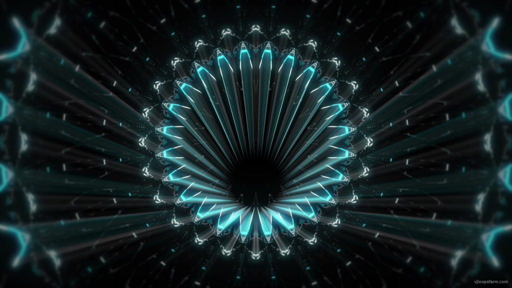 Fractal-blue-kaleidoscopic-background-motion-with-fractal-design-LIMEART_006 VJ Loops Farm
