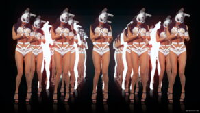 vj video background Multiple-sexy-female-disco-gogo-dancer-in-rabbit-costume-hops-on-black-and-red-background-LIMEART-VJ-Loop_003