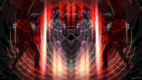 vj video background Rock-Horse-man-Guitarist-in-Head-mask-play-guitar-pixel-sorted-evil-4K-Vj-Loop_003