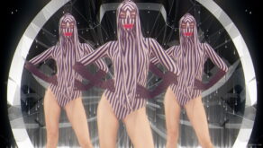 vj video background Rave-Green-Circle-Girls-EDM-decoration-wall-Video-Art-Vj-Loop_003