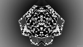 vj video background Black-and-White-Triangles-Gate-portal-destruction-video-loop-transition_003