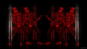 vj video background Rock-Red-Guitarist-Column-Techno-strobing-video-art-VJ-Loop_003