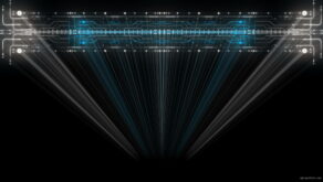 vj video background Scan-Line-Rendering-Blue-Robot-Visual-Art-VJ-Loop_003