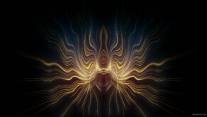 vj video background Sun-Jelly-Fish-flowing-golen-hair-Video-art-4K-VJ-Loop_003