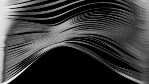 vj video background Dry-surface-with-white-3D-animation-ribbons-Video-Mapping-Loop_003
