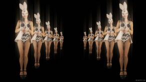 vj video background Happy-Jumping-tunnel-girls-in-rabbit-bunny-mask-4K-Video-Art-VJ-Loop_003