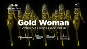 Gold-Woman-3D-Animation-VJ-loop