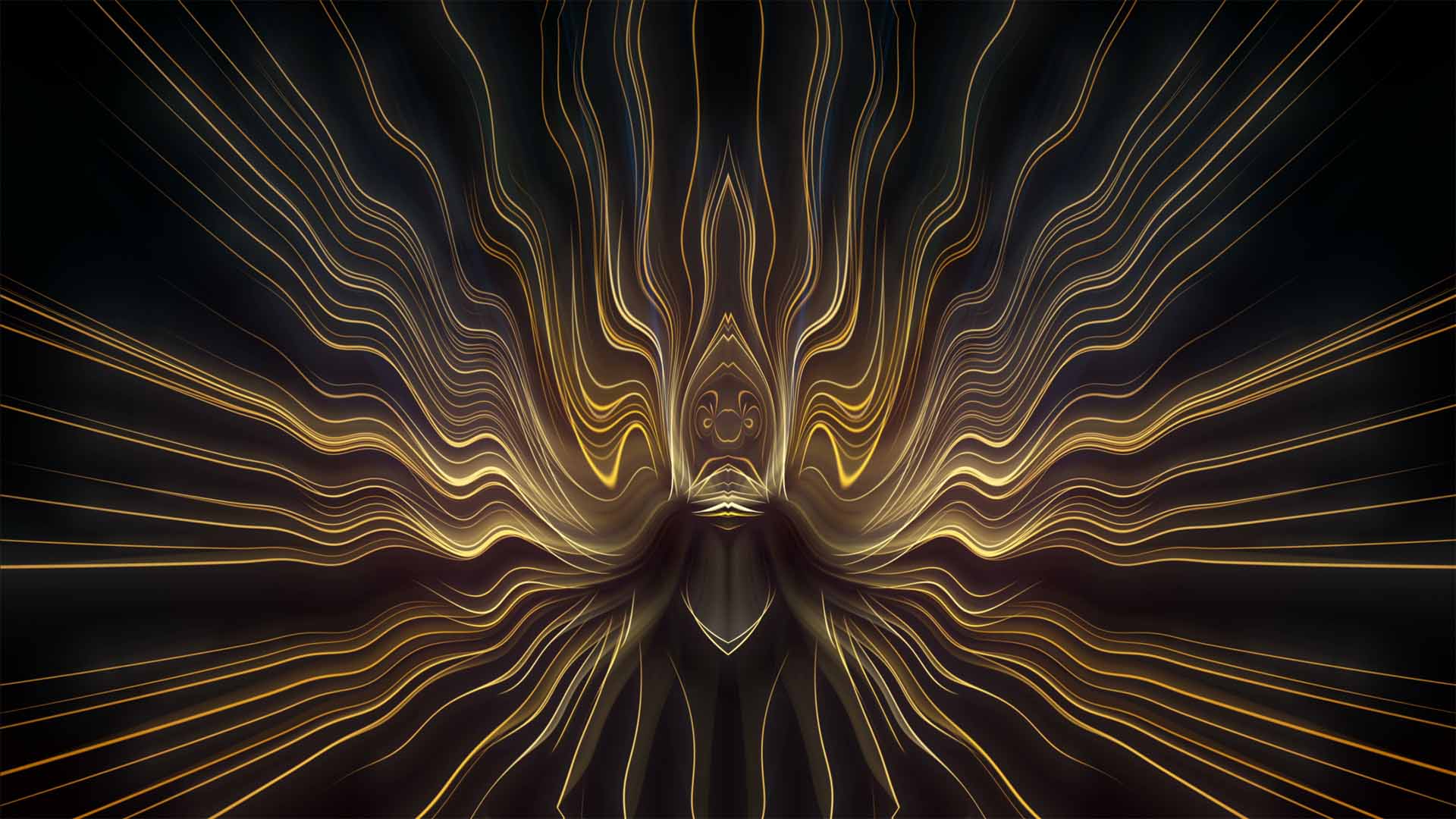 sun rays line animation abstract video footage vj loop