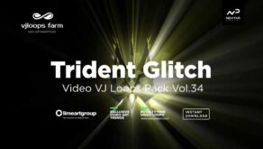 Trident-Glitch video loops