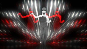 vj video background Beauty-Blonde-Girl-in-Covid-19-black-mask-dancing-on-Line-Motion-Background-4K-Video-Vj-Footage-1920_003