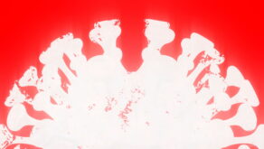 vj video background Corona-Virus-Covid19-Ball-Rotating-with-red-white-strobe-effect-4K-Video-VJ-Loop-1920_003