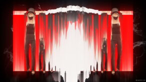 vj video background Light-dancing-moving-Girls-In-Mask-busines-woman-with-pixel-sorting-Video-Art-4K-VJ-Footage-Looped-1920_003