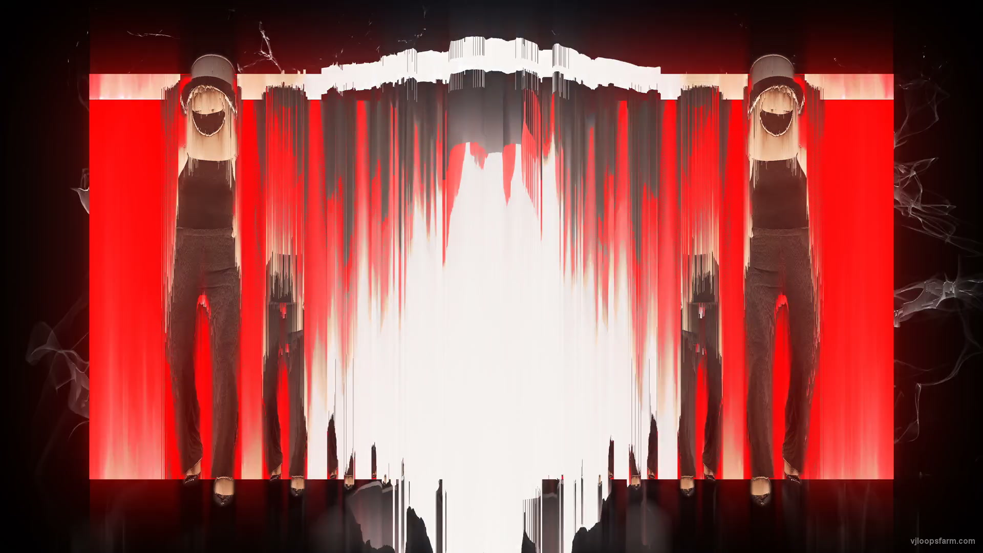 vj video background Light-dancing-moving-Girls-In-Mask-busines-woman-with-pixel-sorting-Video-Art-4K-VJ-Footage-Looped-1920_003