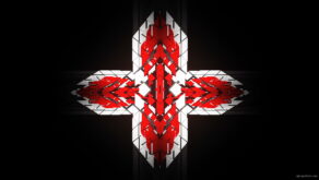 vj video background Templar-geometric-cross-sign-white-red-symbol-Video-Art-Vj-Loop_003