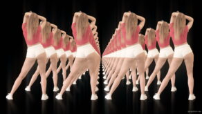 vj video background Twerking-girl-army-tunnel-isolated-on-black-background-VJ-Video-Footage-1920_003