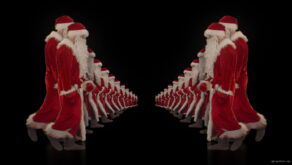 Group-of-Santa-Claus-walking-in-Tunnel-Flow-4K-Video-VJ-Footage-1920_005 VJ Loops Farm