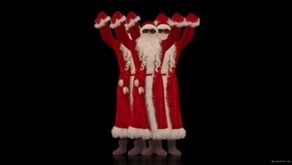 vj video background Santa-Claus-in-black-glasses-celebrates-his-victory-4K-Video-Art-VJ-Footage-1920_003