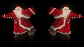 vj video background Santa-Claus-on-Rave-Jump-in-tunnel-flow-on-black-background-VJing-Video-Art-Footage-1920_003