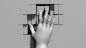 3D-Hand-Touching-Rectangular-Texture-Wall-Mosaic-Pressing-on-Fragments-Mapping-Loop-rxahj0-1920_007 VJ Loops Farm