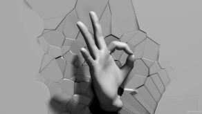 3D-Hand-on-cracked-wall-countdown-and-OK-sign-projection-mapping-loop-zekzzv-1920_007 VJ Loops Farm