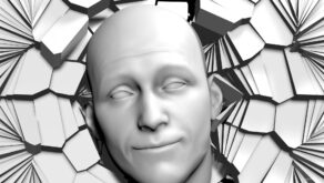 vj video background Bouncing-rotating-head-on-abstract-background-projection-mapping-loop-owkgqc-1920_003