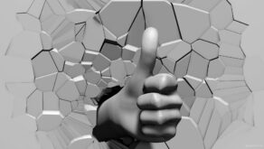 Super-like-gesture-3D-Hand-on-fragmented-wall-projection-mapping-loop-m5qswg-1920_008 VJ Loops Farm