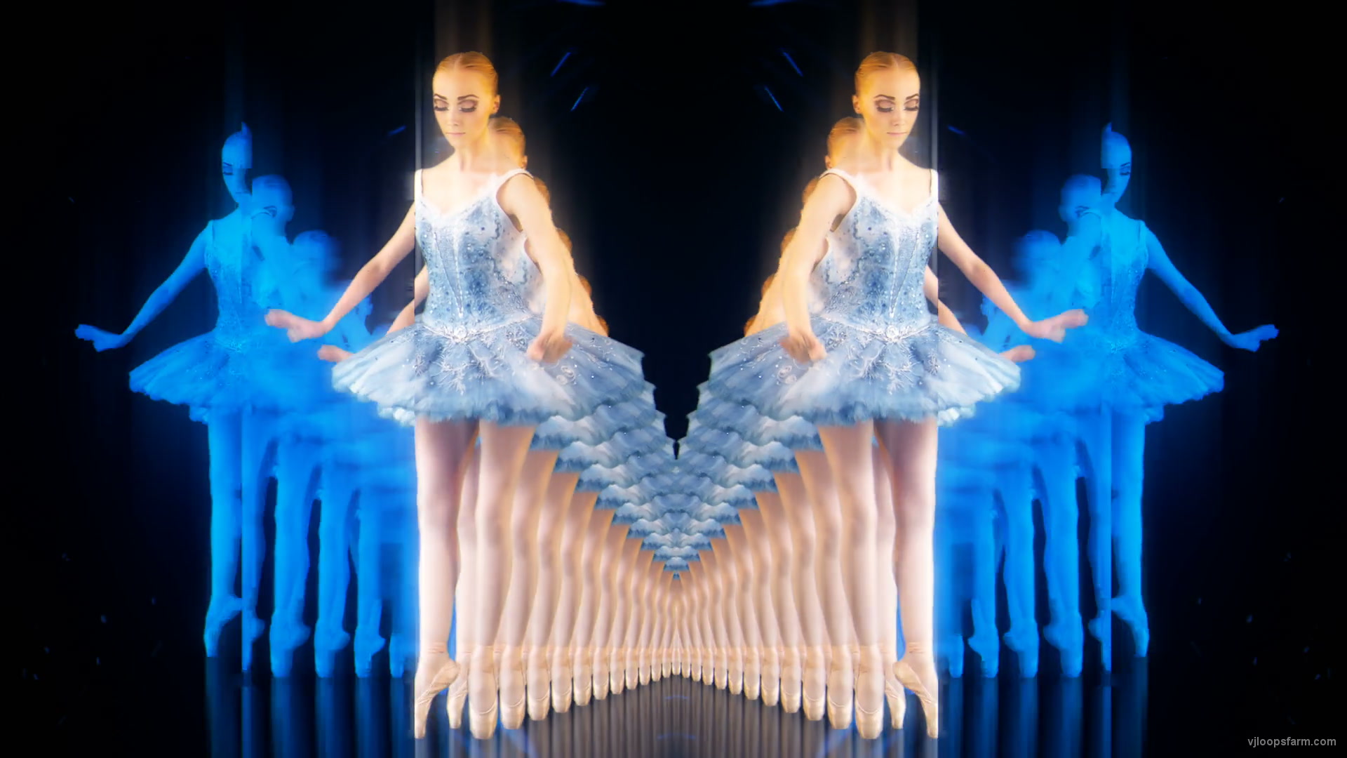 Elite-Ballet-dancers-in-tunnel-with-blue-pixel-sorting-effect-4K-VJ-Footage-gjjrzs-1920_005 VJ Loops Farm