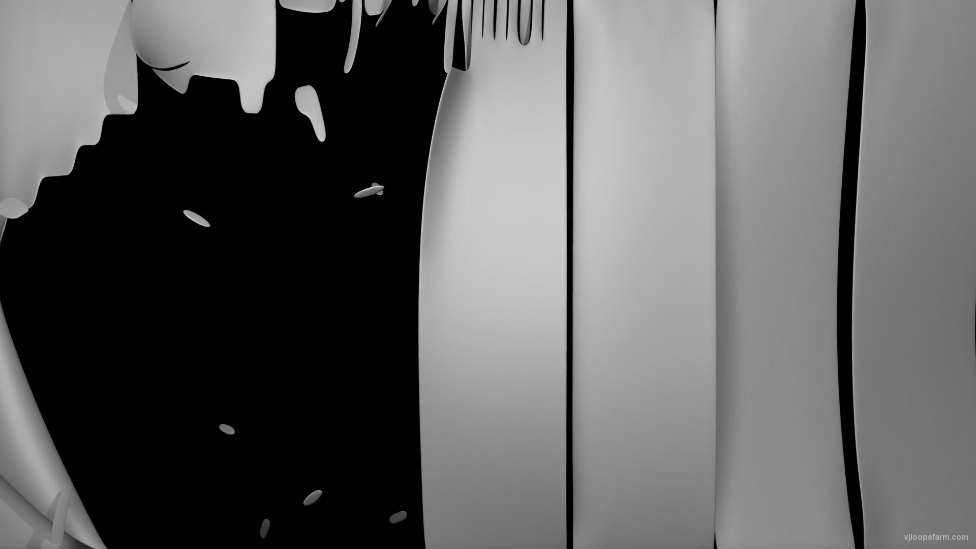 vj video background Strained-white-3D-cloth-shred-into-pieces-mapping-loop-e5r4mc-1920_003