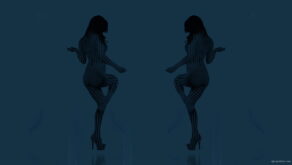 Luxury-Go-GO-Girls-in-Stripe-Line-Costume-dancing-with-blue-rays-4K-VJ-Footage-pm47xi-1920_004 VJ Loops Farm