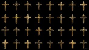 vj video background Art-Deco-golden-Christian-Cross-Random-elements-Grid-Pattern-isolated-on-black-background-Ultra-HD-VJ-Loop-wwdjsb-1920_003