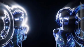 vj video background Lightning-Mermaids-in-tripple-screen-Immersive-AI-Visual-VJ-Loop-1920_003