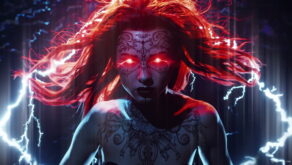 vj video background Crimson-Ocean-Red-Eyes-Demoness-–-Rock-Visual-Video-Art-VJ-Loop-1920_003
